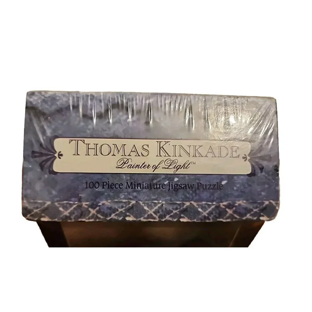 Thomas Kinkade Miniature Jigsaw Puzzle Painter of Light 100 Pc Heathers Hutch